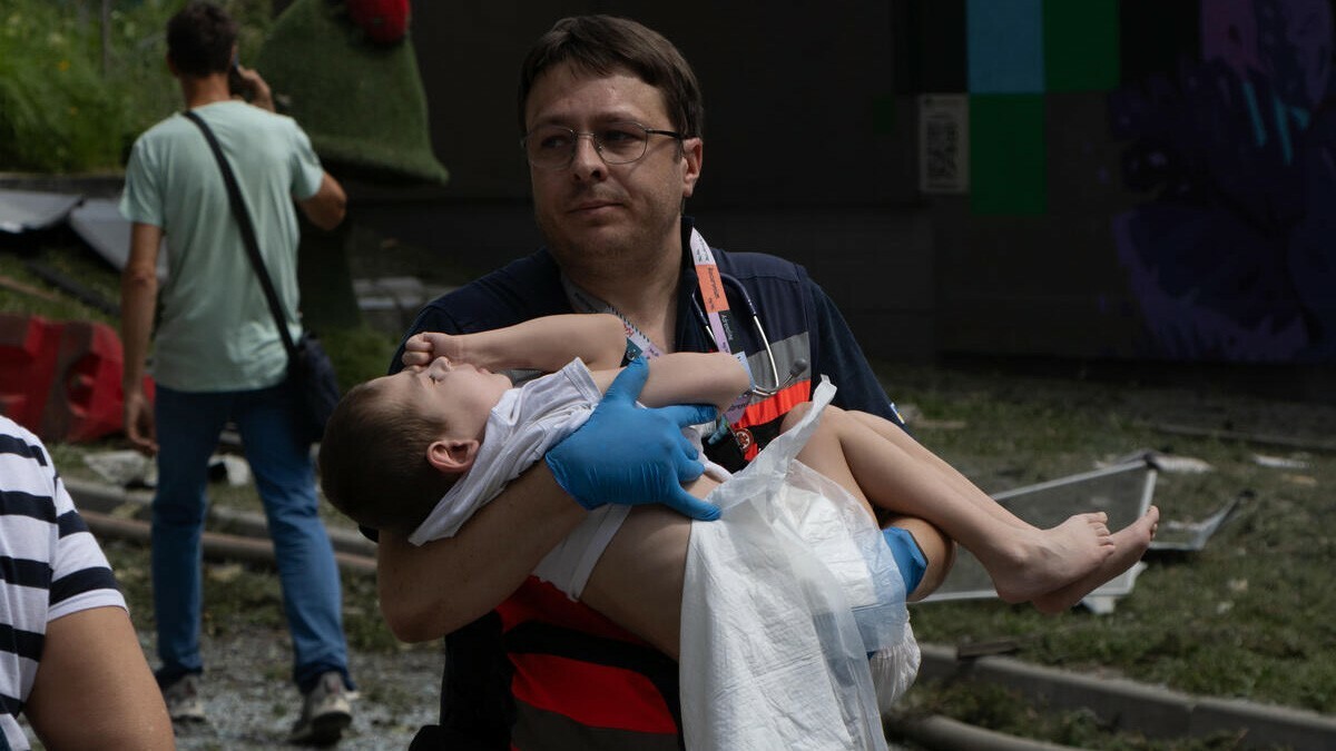 Angriff auf Kinderspital in Kiew  - Juli 2024