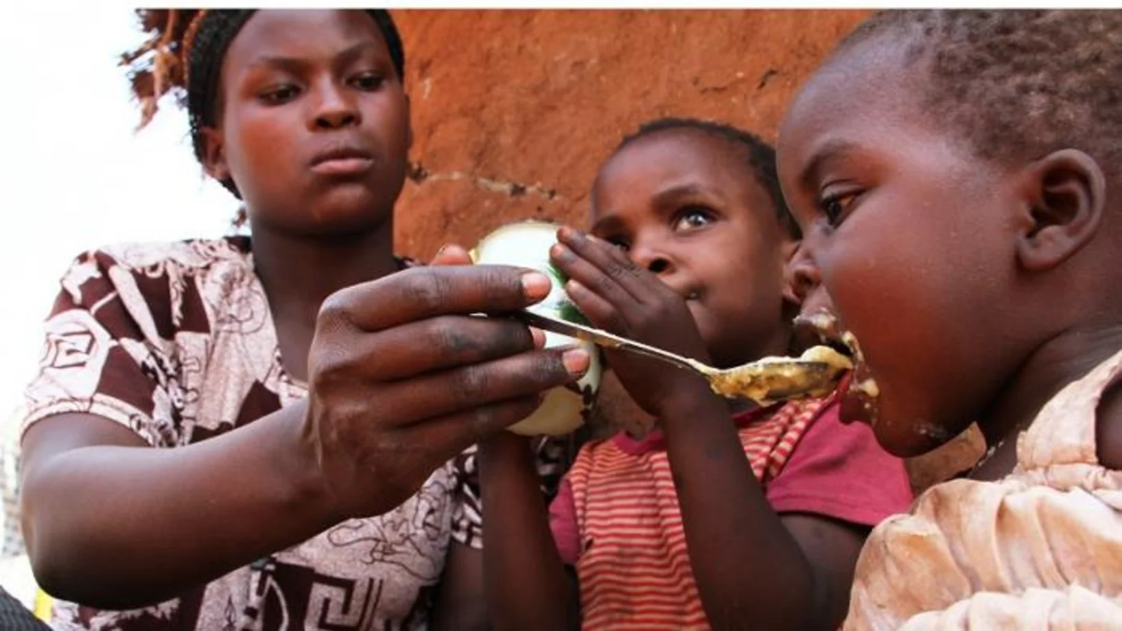 Young girl eating 