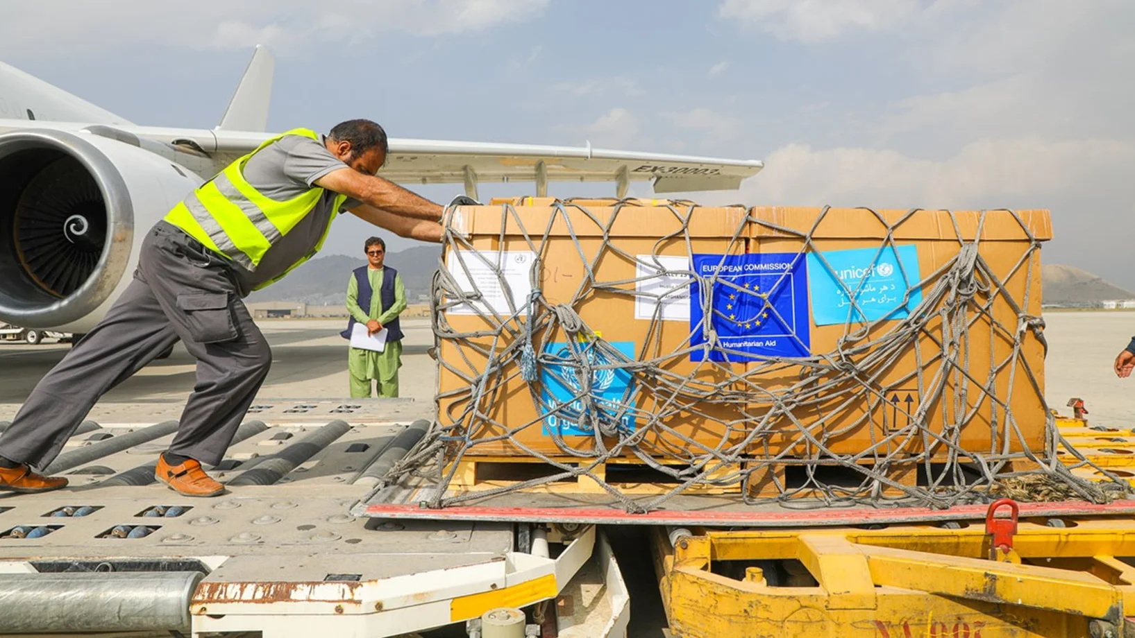 UNICEF-Hilfslieferung erreicht Kabul, Afghanistan