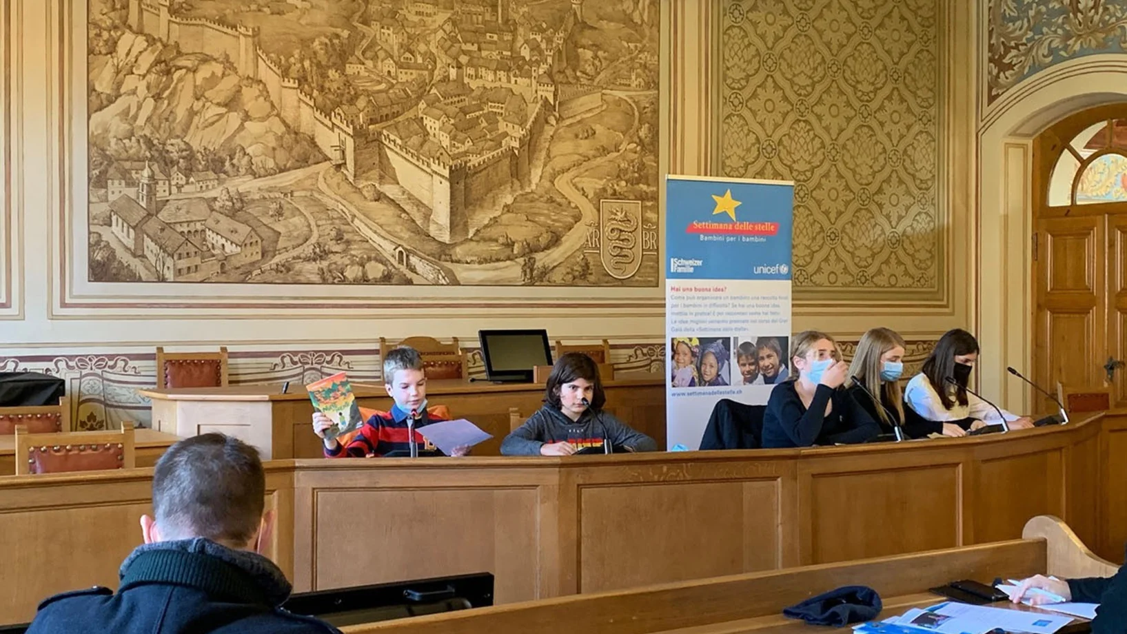 Kinderpressekonferenz in Bellinzona